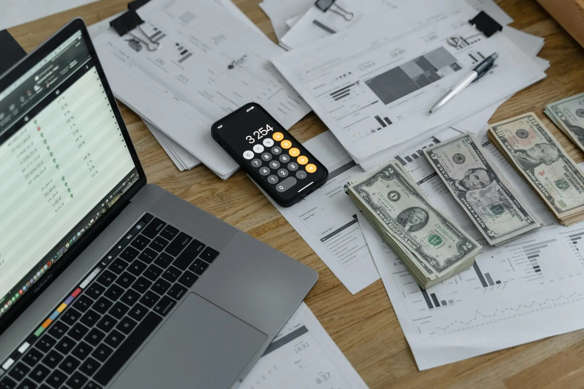 A person with a lot of cash because they got paid faster