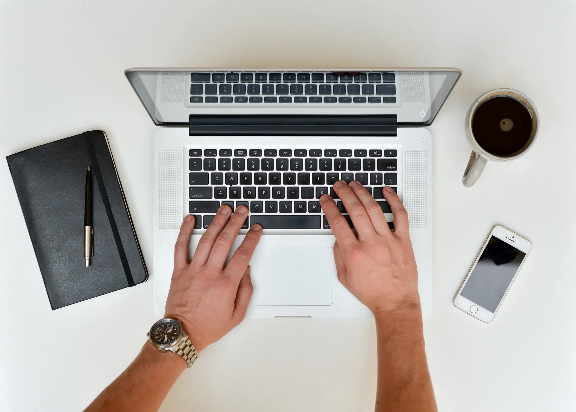 Man using computer